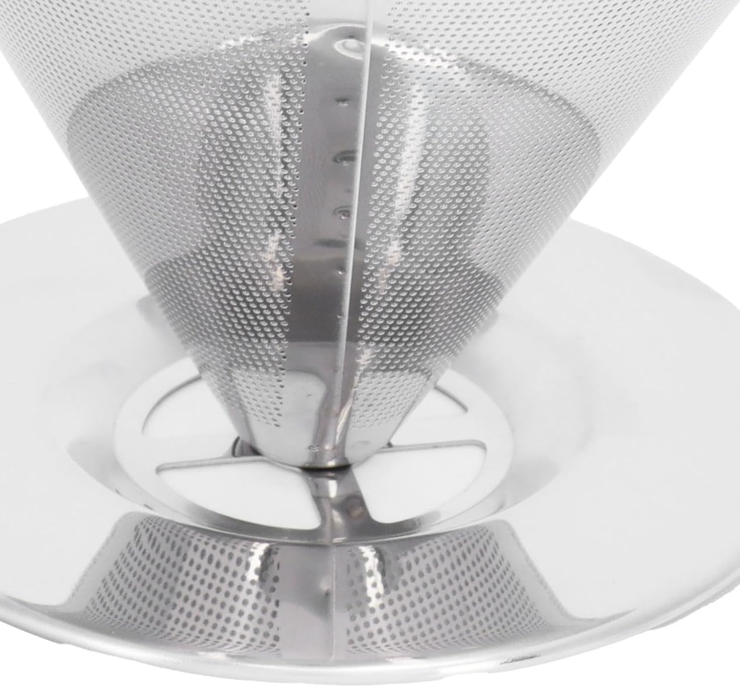 Filtro de café, accesorios de embudo, filtro de acero inoxidable, malla fina, taza de metal, filtro de alimentos filtrados para café, filtros