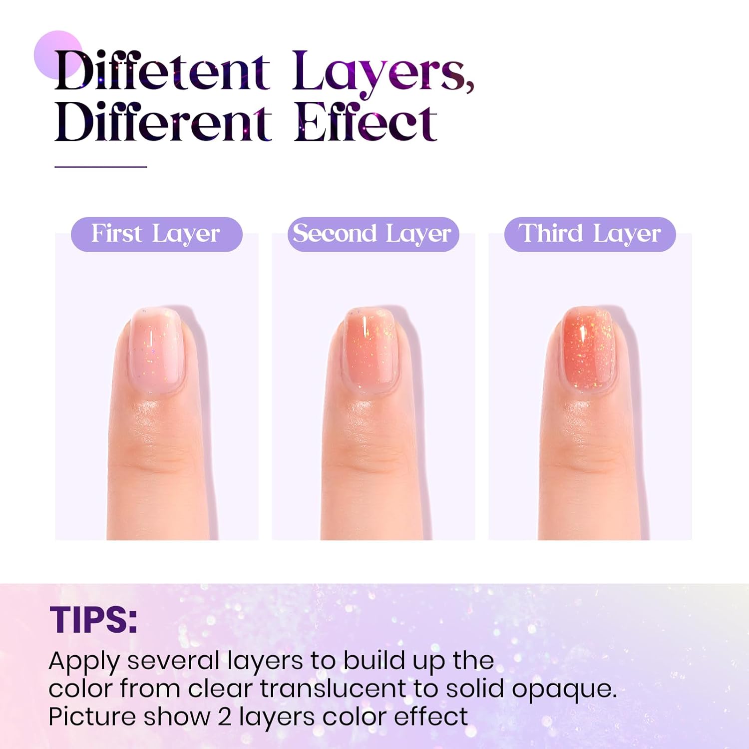 MIZHSE 12 esmaltes de gel de gelatina con purpurina, arte de uñas iridiscente brillante transparente, juego de manicura de verano de gel de