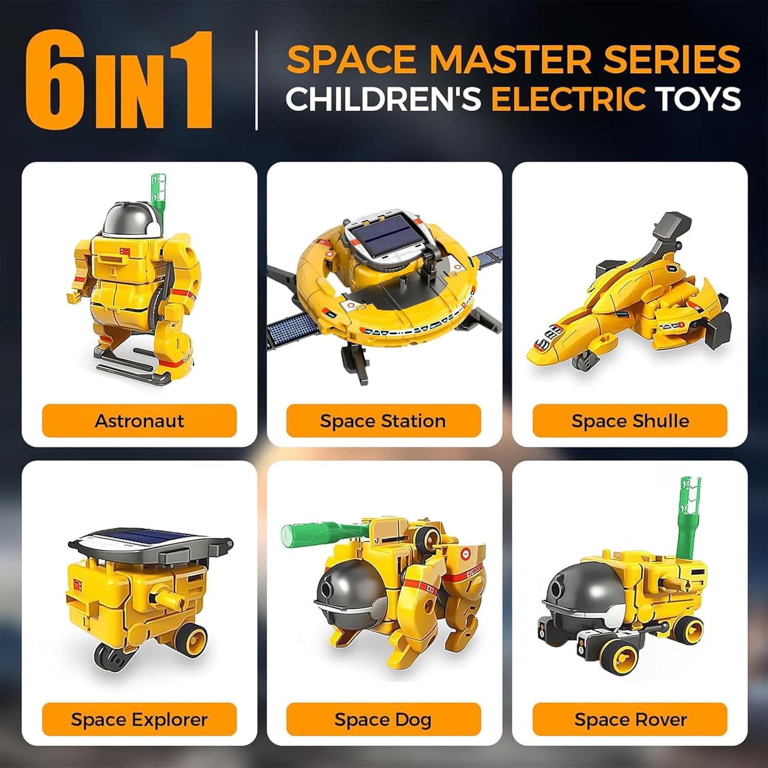 Proyectos de tallo de robot solar para niños de 8 a 12 años, 10 a 14 años, juguetes espaciales, kit robótico de ciencia, experimento, modelo de