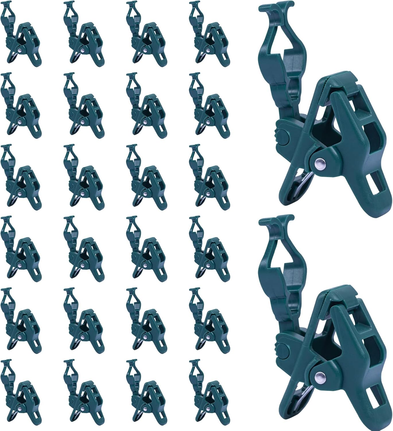 C7 C9 – Clips de resorte para luces navideñas, 50 unidades de luces navideñas, clips de resorte rápido, clips de tejas y canaletas inastillables