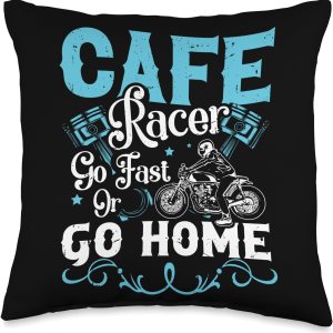 Vintage Cafe Racer Shirts & Cafe Motorcycle Gifts Fast Or Go Home-Vintage Cafe Racer Throw Pillow, 16×16, Multicolor Vintage Cafe Racer Shirts & Cafe Motorcycle Gifts Fast Or Go Home-Vintage Cafe Racer Throw Pillow, 16×16, Multicolor