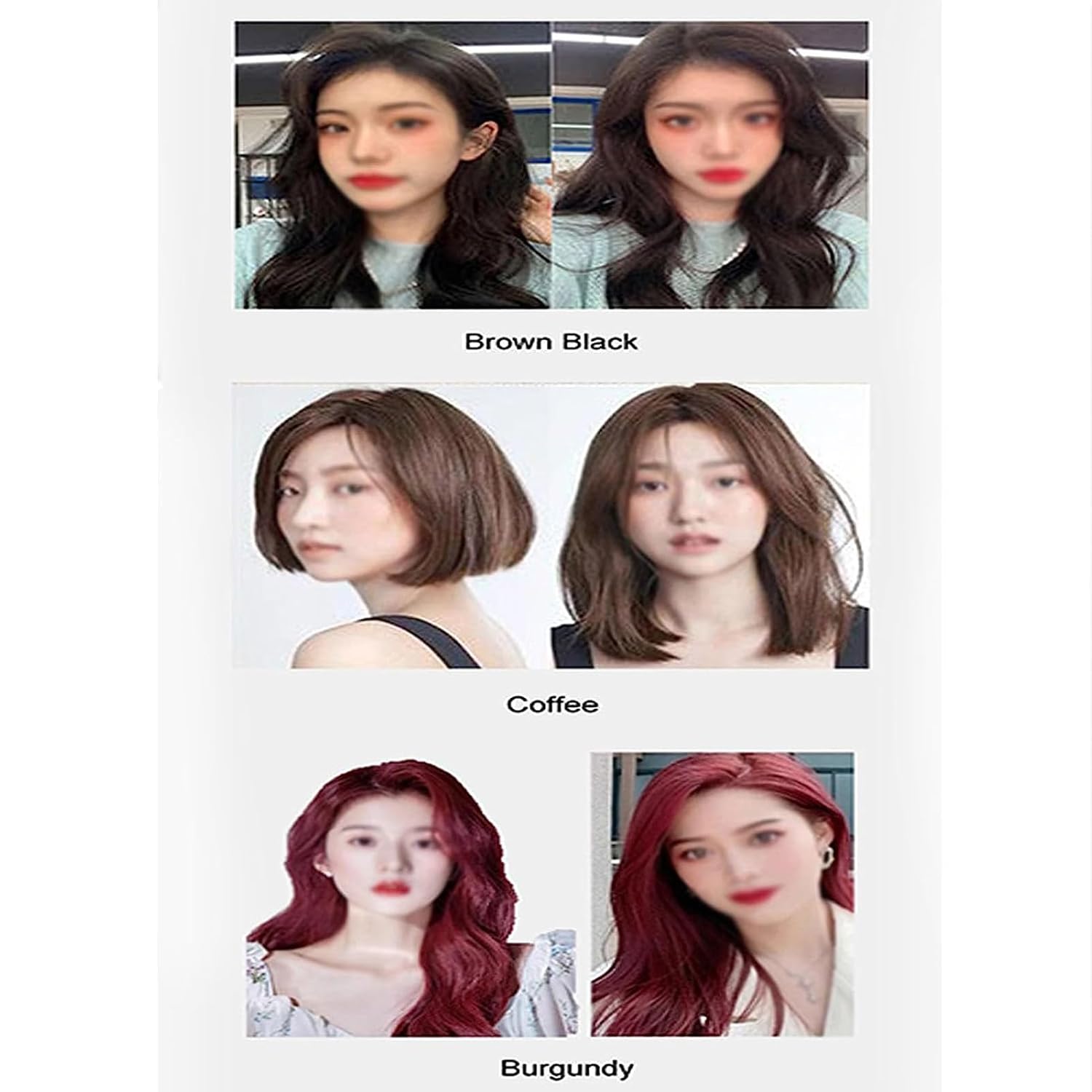 Champú de tinte para el cabello con burbujas vegetales, extracto de planta puro para cabello gris, tinte de burbujas de color para el hogar, fácil