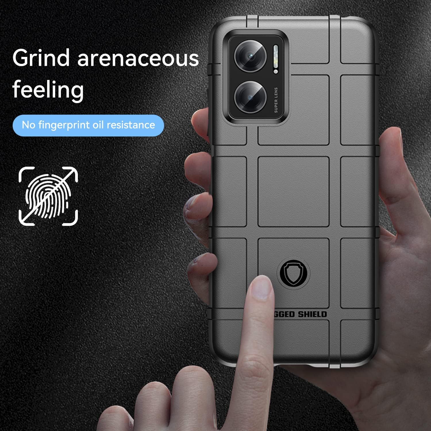 Funda delgada para Redmi Note 11E 5G, funda protectora resistente con protección contra golpes de grado militar y cubierta protectora para el lente