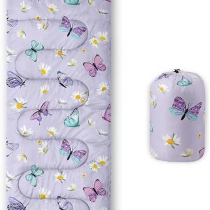 QOOMO Saco de dormir para camping, 3 estaciones, clima cálido y fresco, ligero, saco de dormir impermeable para adultos y niños, viajes y al aire QOOMO Saco de dormir para camping, 3 estaciones, clima cálido y fresco, ligero, saco de dormir impermeable para adultos y niños, viajes y al aire