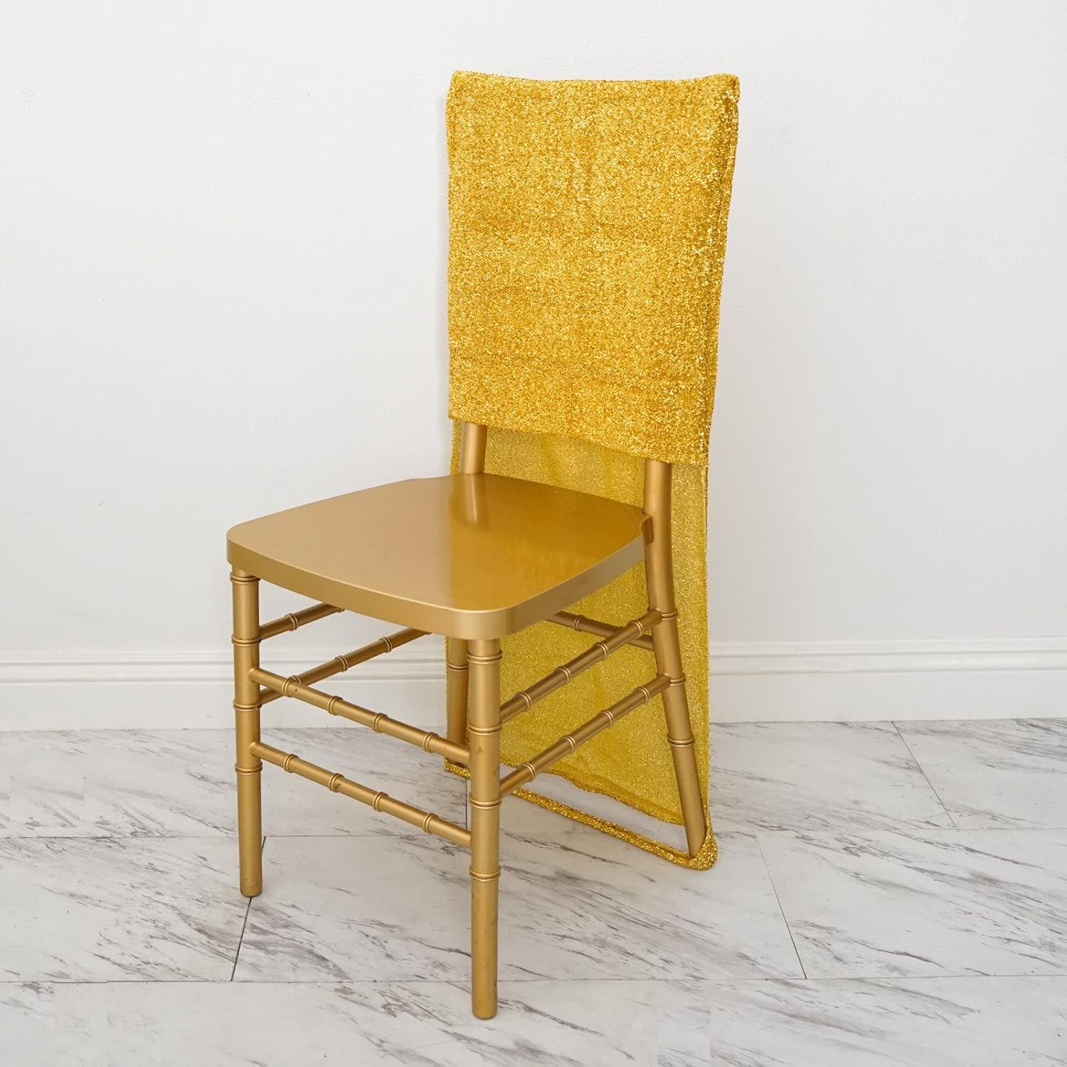 Efavormart My Dreamy – Funda para silla de elastano, lavable, para banquetes de boda, comedor, fiesta, eventos, color dorado