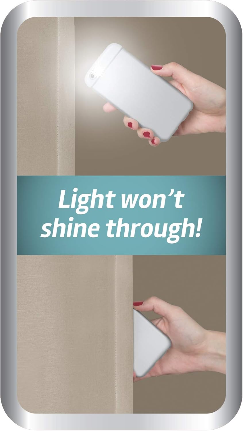 Zenna Home Smart Curtains – Cortina de ventana 100 % opaca, bloqueador de luz de damasco (1 panel), 40 x 84 pulgadas, color marrón