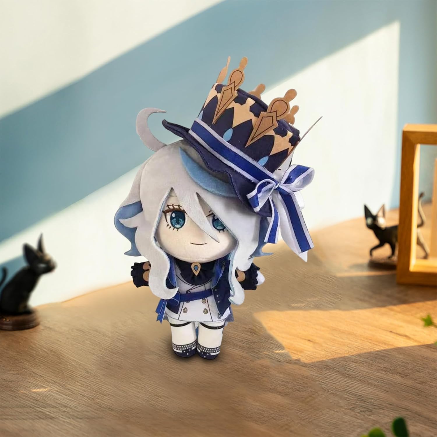 CALEMBOU Figura de peluche de anime, muñeca de peluche suave de 8 pulgadas, Lyney Freminet Furina Wriothesley Neuvillette para fanáticos de Genshin