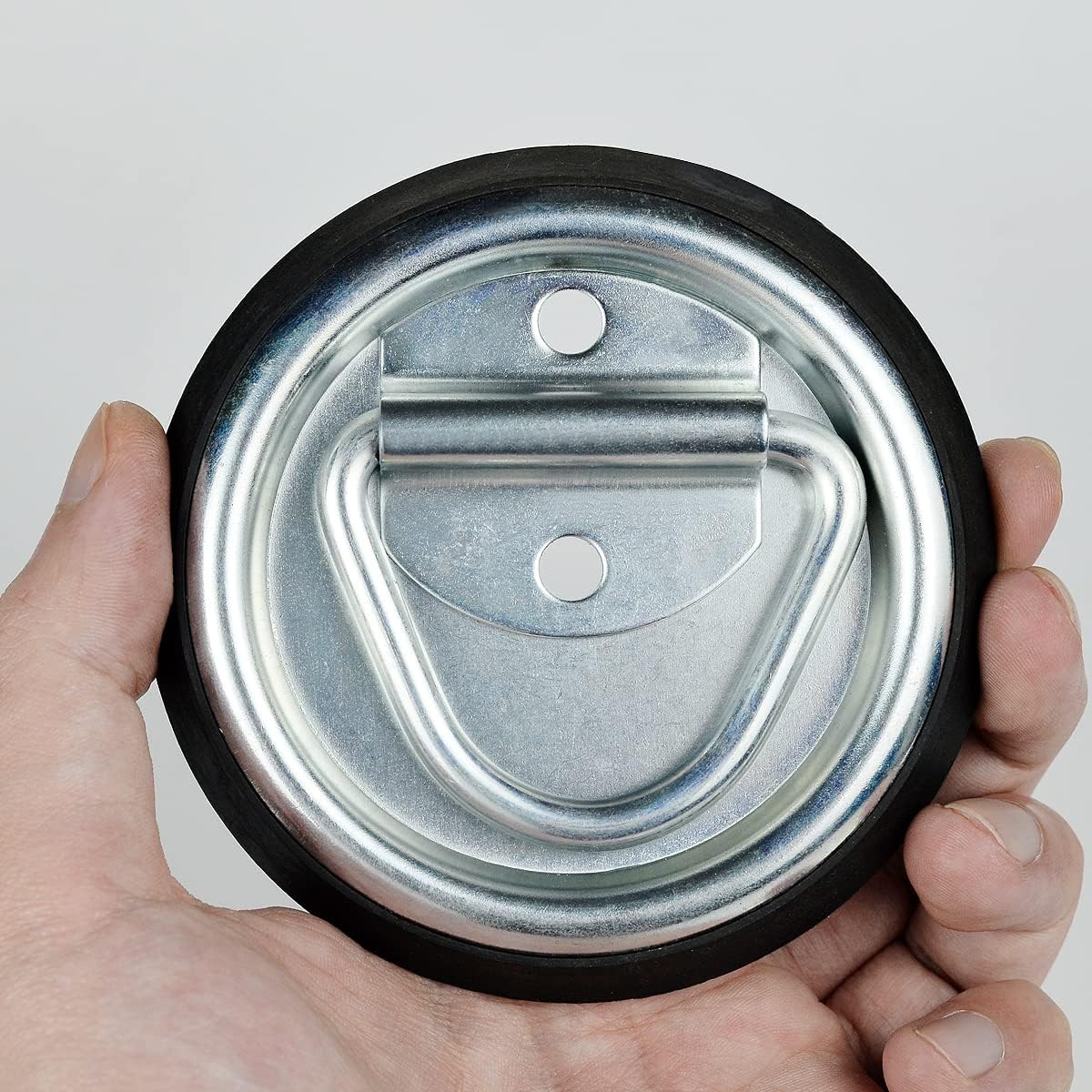 4 anclajes de amarre con anillo en D, ganchos de amarre resistentes de 4 pulgadas, montaje en superficie empotrada para remolques, camiones, soporte
