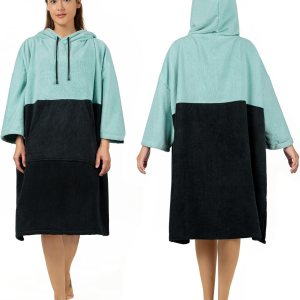 Poncho de surf, bata cambiadora, manga 34, extra grande, gruesa, con capucha, poncho para hombres y mujeres, natación en la playa, 39 x 33 pulgadas, Poncho de surf, bata cambiadora, manga 34, extra grande, gruesa, con capucha, poncho para hombres y mujeres, natación en la playa, 39 x 33 pulgadas,