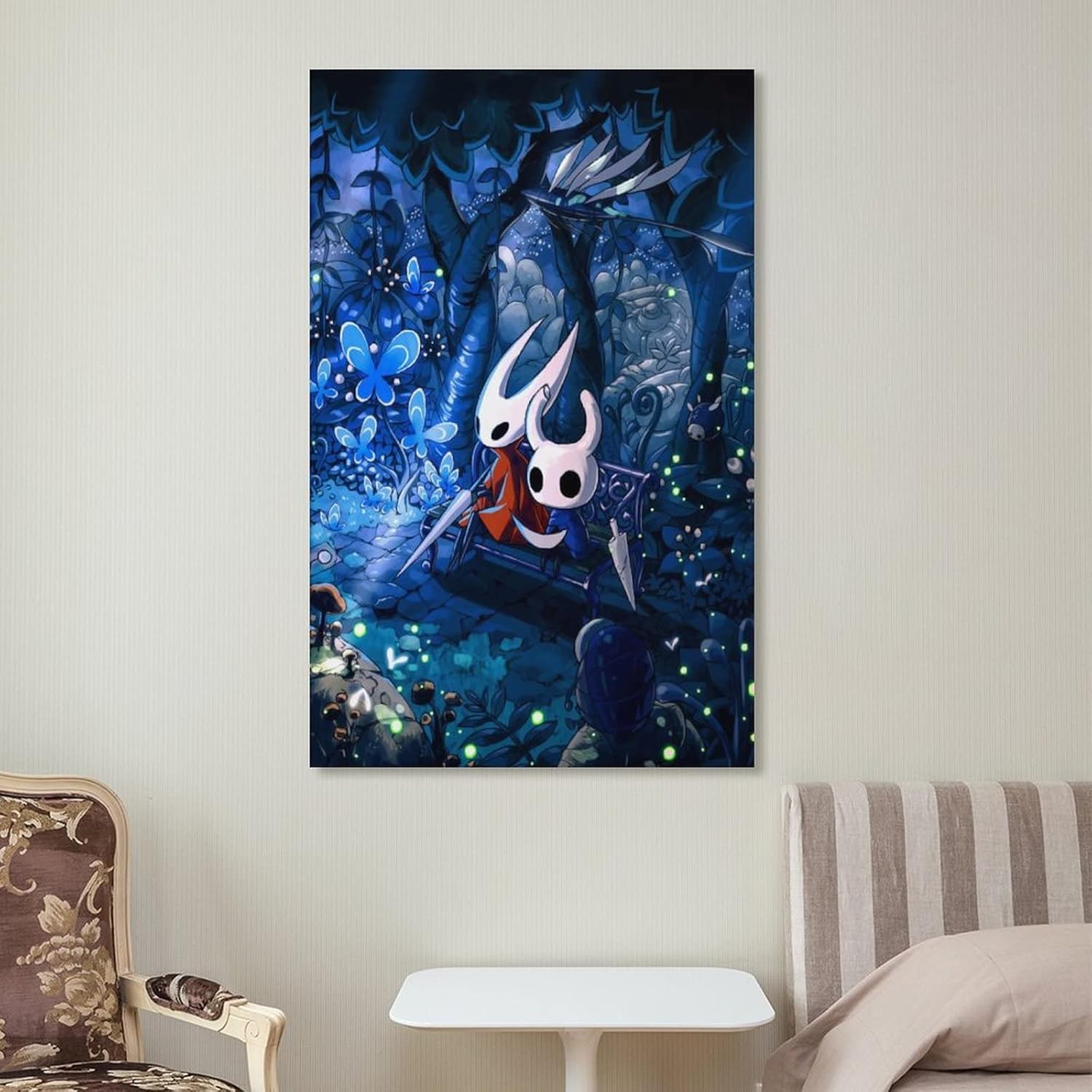 Hollow Knight – Póster artístico en lienzo y arte para pared, diseño moderno de dormitorio familiar, póster de 08 x 12 pulgadas (7.9 x 11.8 in)