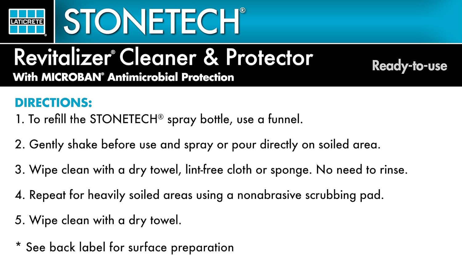 STONETECH Limpiador y protector revitalizador, botella de 1 galón (3.8L) con aroma a pepino