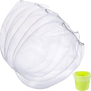 Bolsas de filtro de pintura, bolsa de filtro de malla fina blanca, cubo de apertura elástica, bolsa de filtro de pintura hidropónica para jardinería Bolsas de filtro de pintura, bolsa de filtro de malla fina blanca, cubo de apertura elástica, bolsa de filtro de pintura hidropónica para jardinería