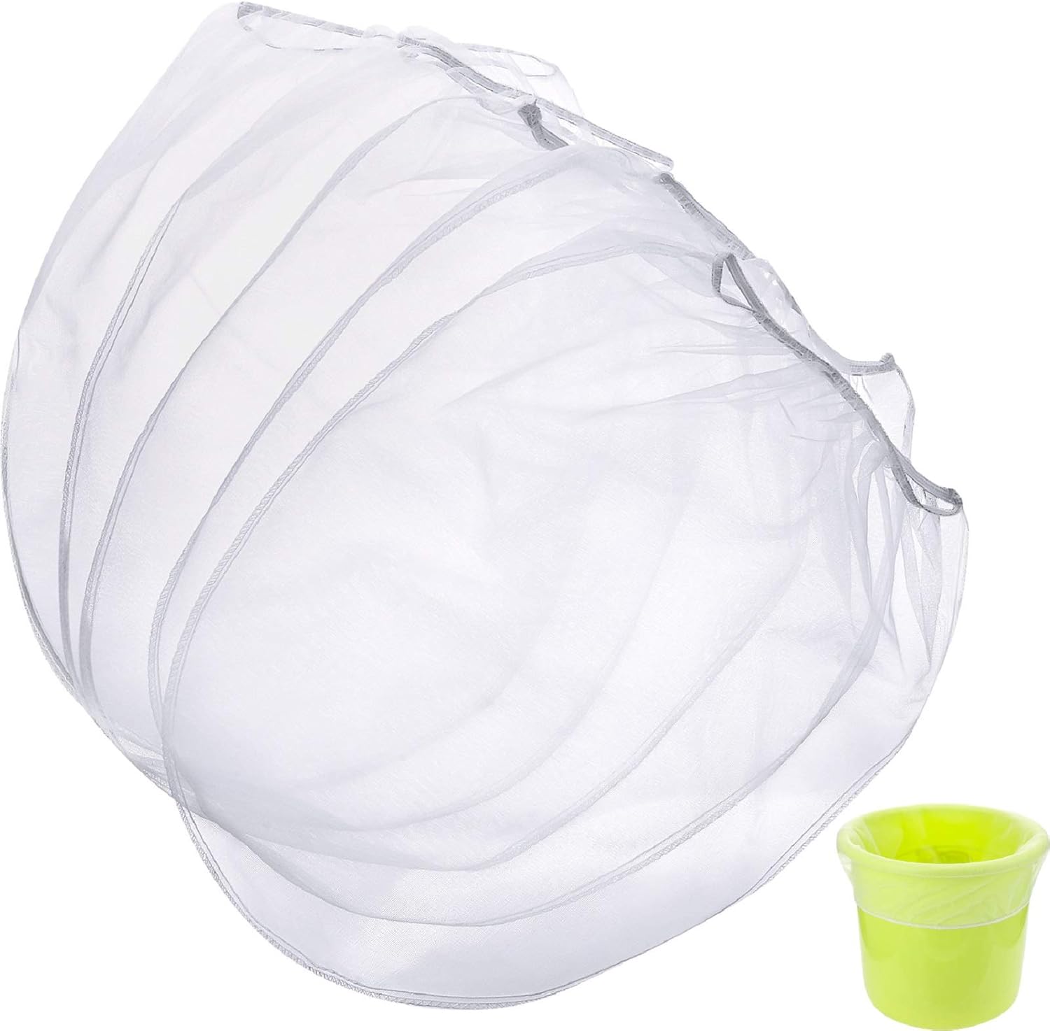 Bolsas de filtro de pintura, bolsa de filtro de malla fina blanca, cubo de apertura elástica, bolsa de filtro de pintura hidropónica para jardinería