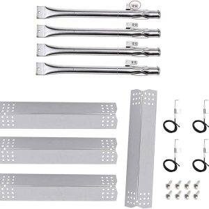 Kit de reparación de parrilla para Nexgrill 720-0830H, 720-0783E, Kenmore 720-0830A, 122.33492410 piezas de repuesto, tubos de quemador de acero Kit de reparación de parrilla para Nexgrill 720-0830H, 720-0783E, Kenmore 720-0830A, 122.33492410 piezas de repuesto, tubos de quemador de acero