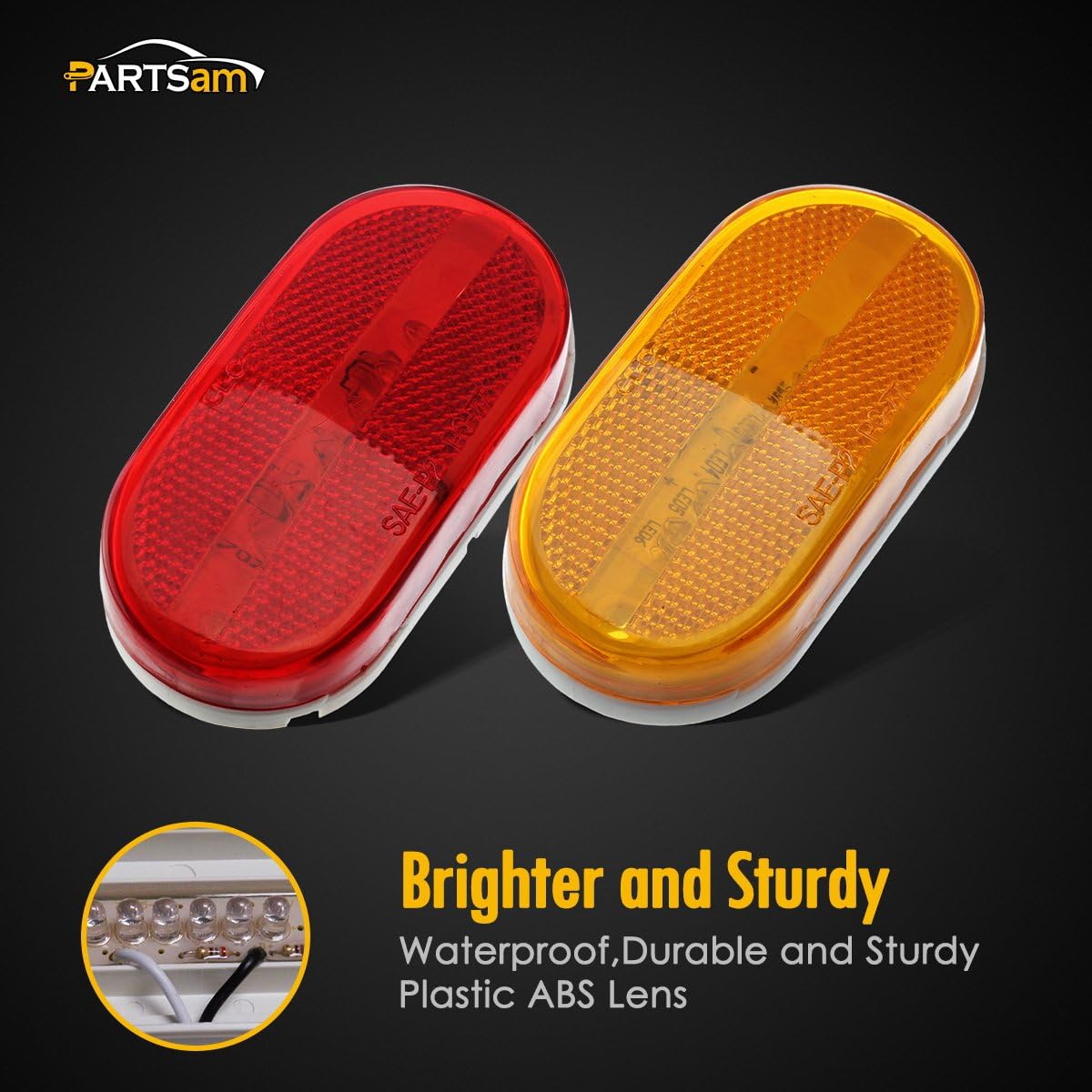 Luces laterales de 6 LED y 4 pulgadas
