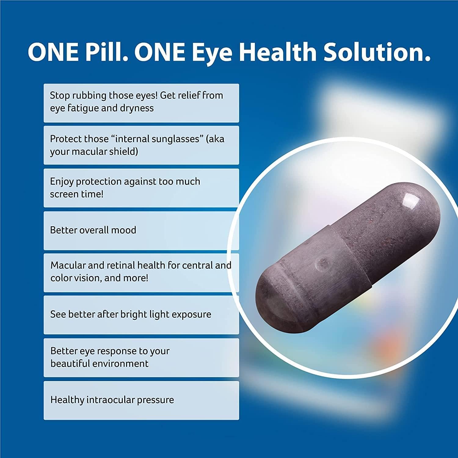 Dr. Whitaker’s Vision Essentials Ultra  Apoyo integral con una sola píldora diaria para la salud de la mácula y la retina, fatiga ocular, presión