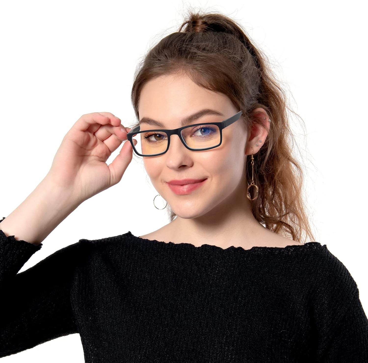 Muchos tipos de lentes de lectura para hombres y mujeres, lector de bisagra de resorte, bloqueo de luz azul o lente transparente para S___