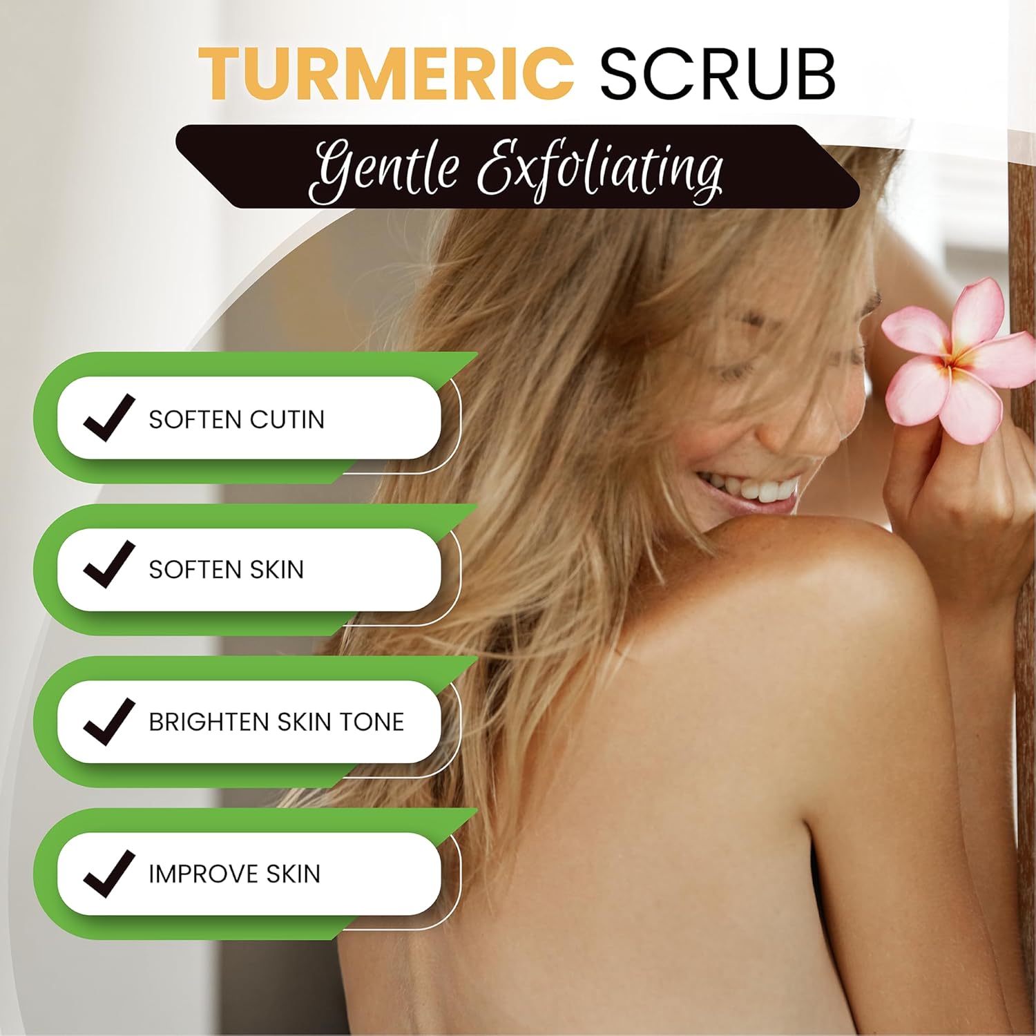 Cúrcuma Serie Cuidado De La Piel De La Cara De Suero Corporal Exfoliante De