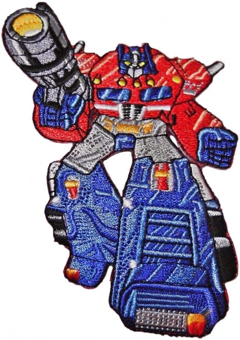 Transforming Robots Optimus Prime – Parche bordado para disfraz de 4 18 pulgadas de alto