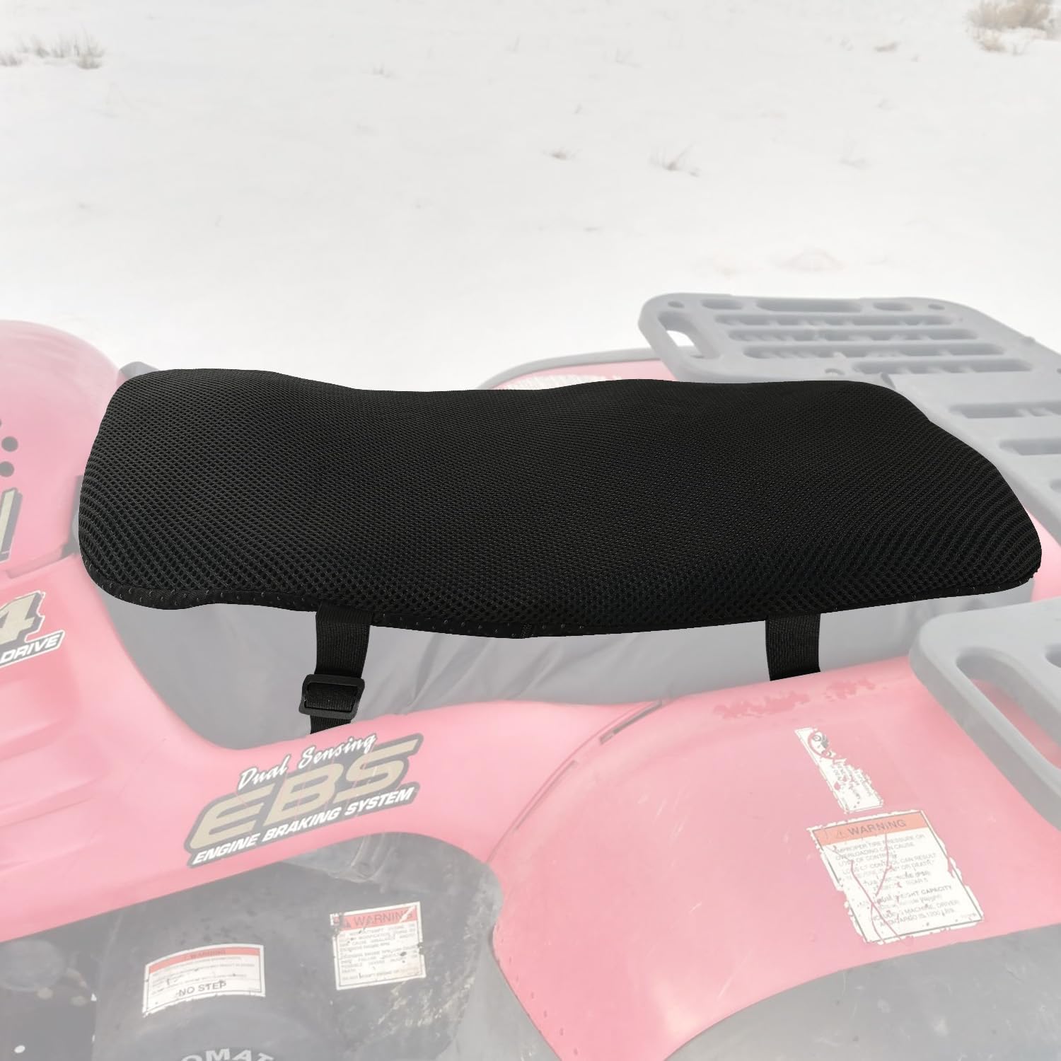 SUNPIE Almohadilla de asiento para cuatrimoto, universal, 3D, material de gel de alta elasticidad, transpirable, cómodo, absorción de impactos para