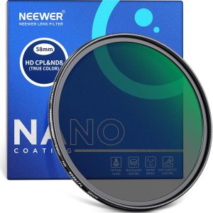 NEEWER CPL de color verdadero de 2.283 in con filtro ND8 2 en 1, filtro ND de 3 paradas y filtro polarizador circular combinado con vidrio óptico HD NEEWER CPL de color verdadero de 2.283 in con filtro ND8 2 en 1, filtro ND de 3 paradas y filtro polarizador circular combinado con vidrio óptico HD