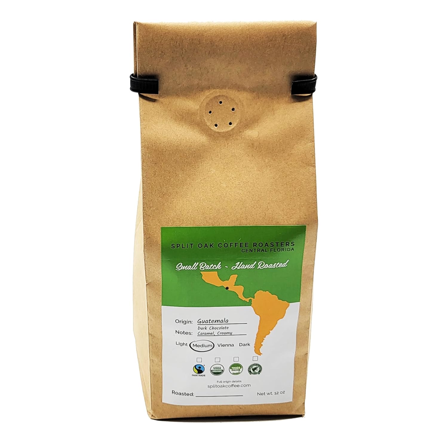 Granos de café orgánico Guatemala Huehuetenango de 12 onzas, comercio justo, tostado medio, origen único, cultivado a la sombra, reserva superior,