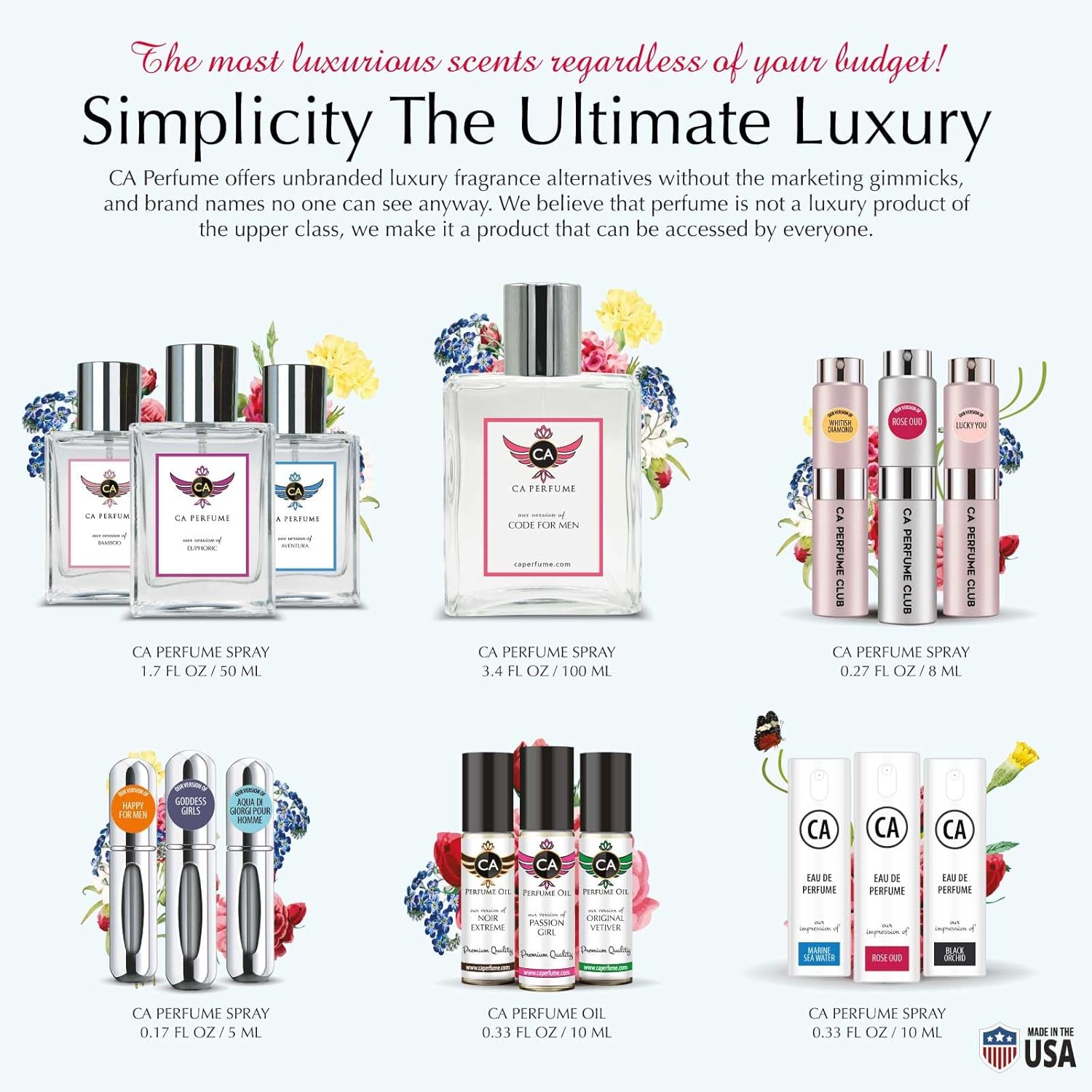 CA Perfume Impression of Jo M Iris & White Musk Intense For Women Replica Fragrance Body Oil Dupes Alcohol-Free Essential Sample Travel Size