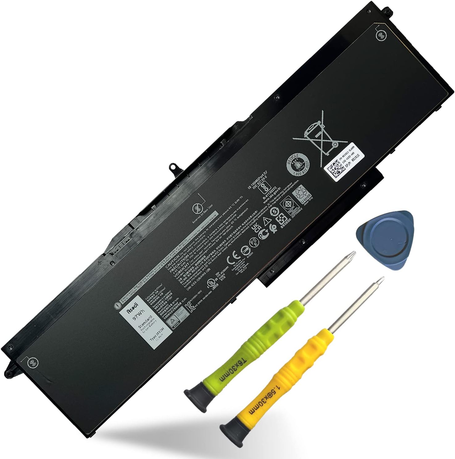 ASODI 1FXDH – Batería de repuesto para laptop Dell Latitude 5501 5511 E5501 E5511 Precision 3541 3551 Series Notebook 01WJT0 1WJT0 11.4V 97Wh 8071mAh