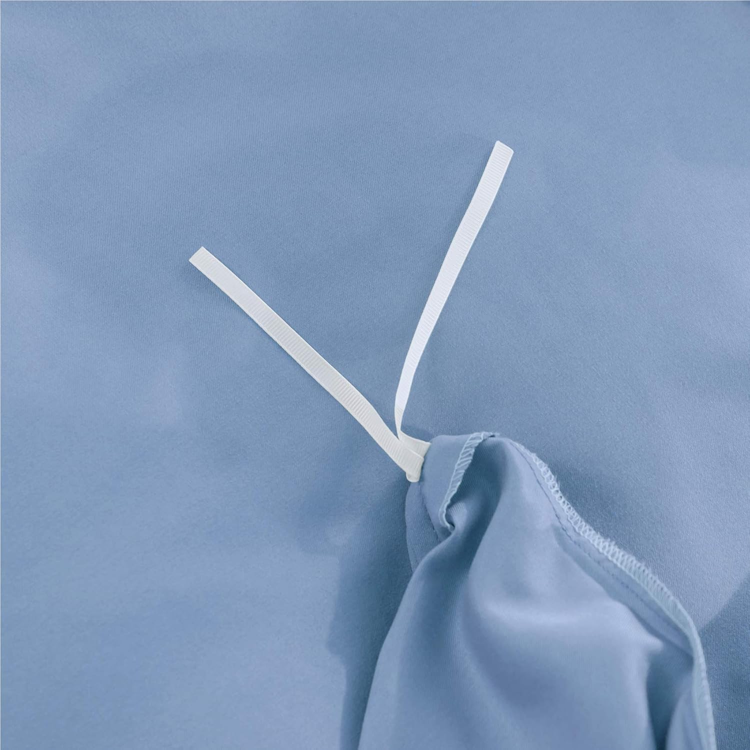Uhsupris – Juego de funda de edredón para cama queen (3 piezas, 100 % microfibra lavada, más suave y transpirable, con cremallera y ataduras en las