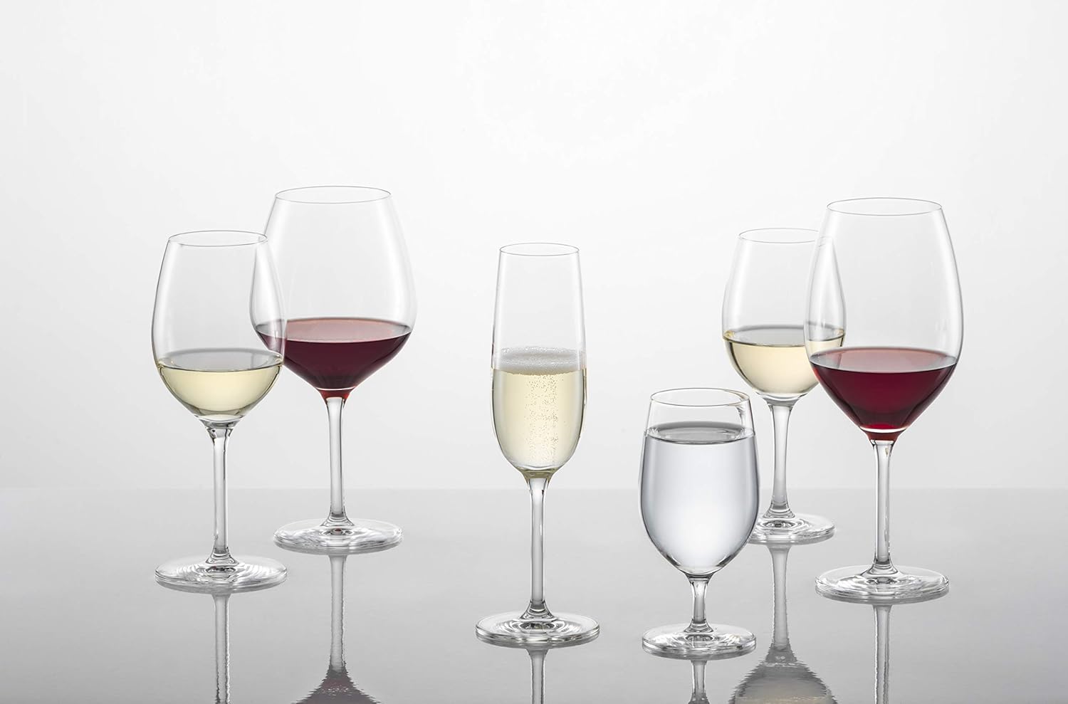 Schott Zwiesel Tritan – Juego de 6 vasos de cristal para banquetes de cristal de color burdeos, 20.3 onzas