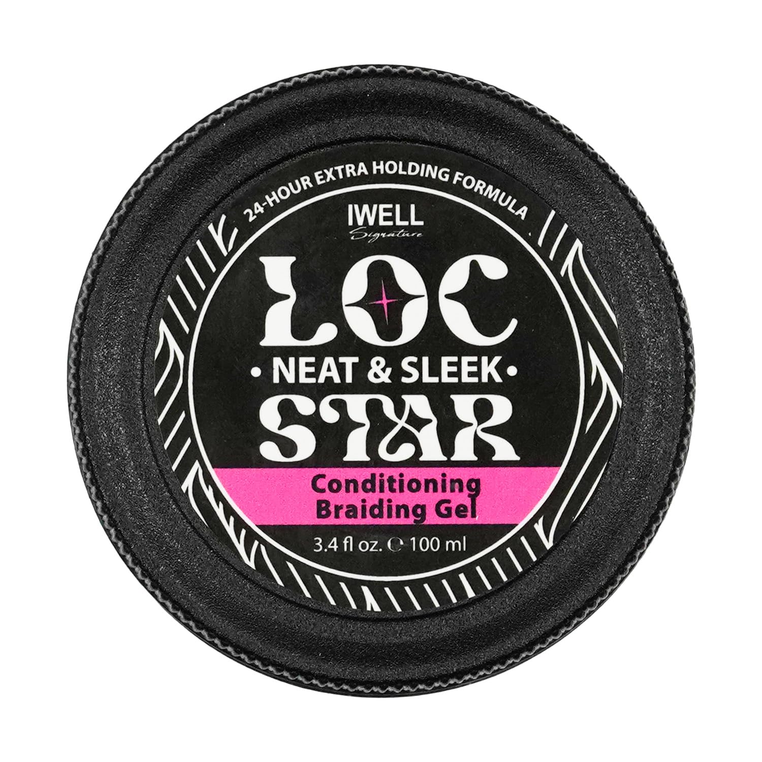 Loc Star  Gel acondicionador trenzado de 3.4 onzas  Gel para el cabello brillante y acondicionador  Gel de peinado  Ideal para trenzas, mechones y