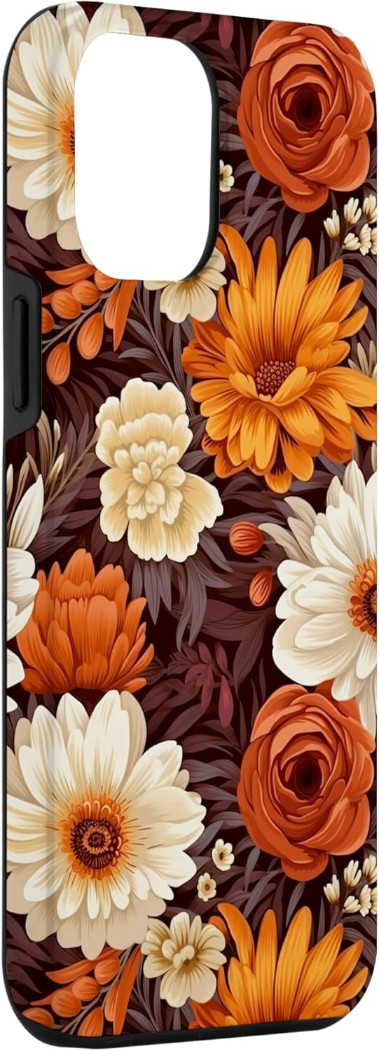 Funda para iPhone 12 Pro Max Autumn Flower Fall Pumpkin