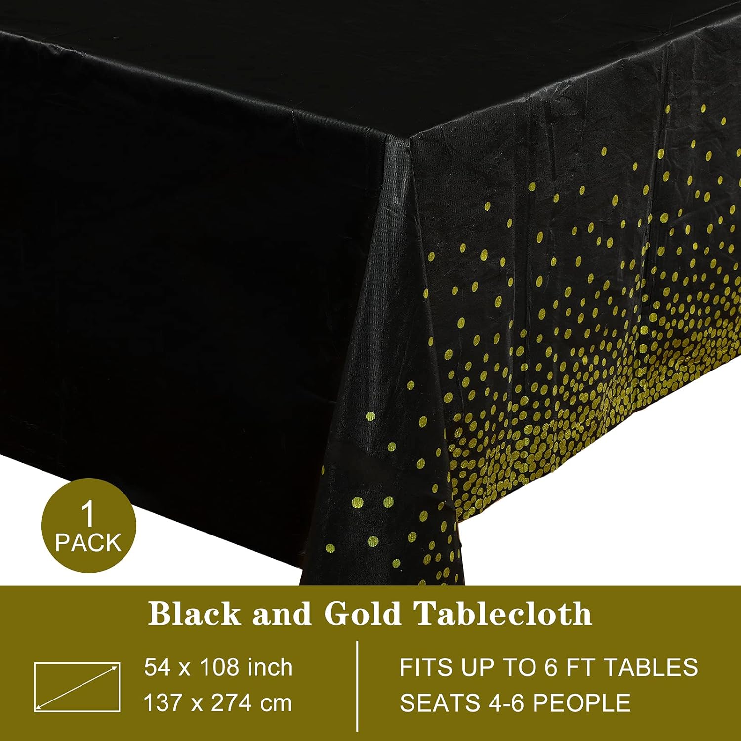 2 manteles de plástico rectangulares de lentejuelas para graduación y 6 pompones para cumpleaños, bodas, aniversarios, fiestas, decoración de mesa