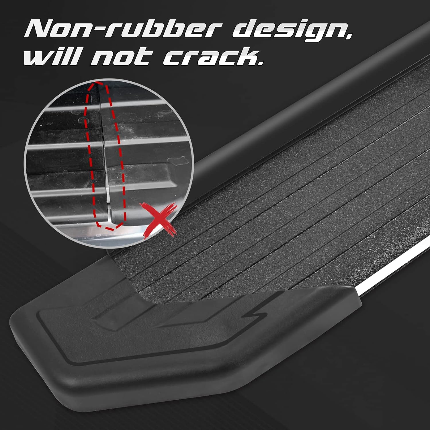 Estribos laterales de aluminio compatibles con Jeep Grand Cherokee 2011-2021. Barras deslizantes de 5.5 pulgadas.
