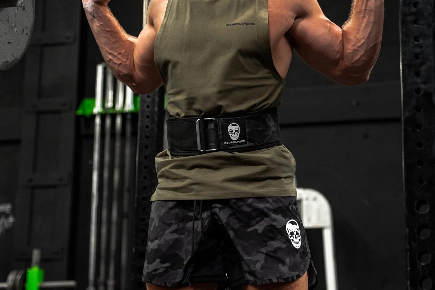 Gymreapers – Cinturón de levantamiento de pesas de cierre rápido para entrenamiento funcional, neopreno de 4 pulgadas con hebilla de metal, soporte