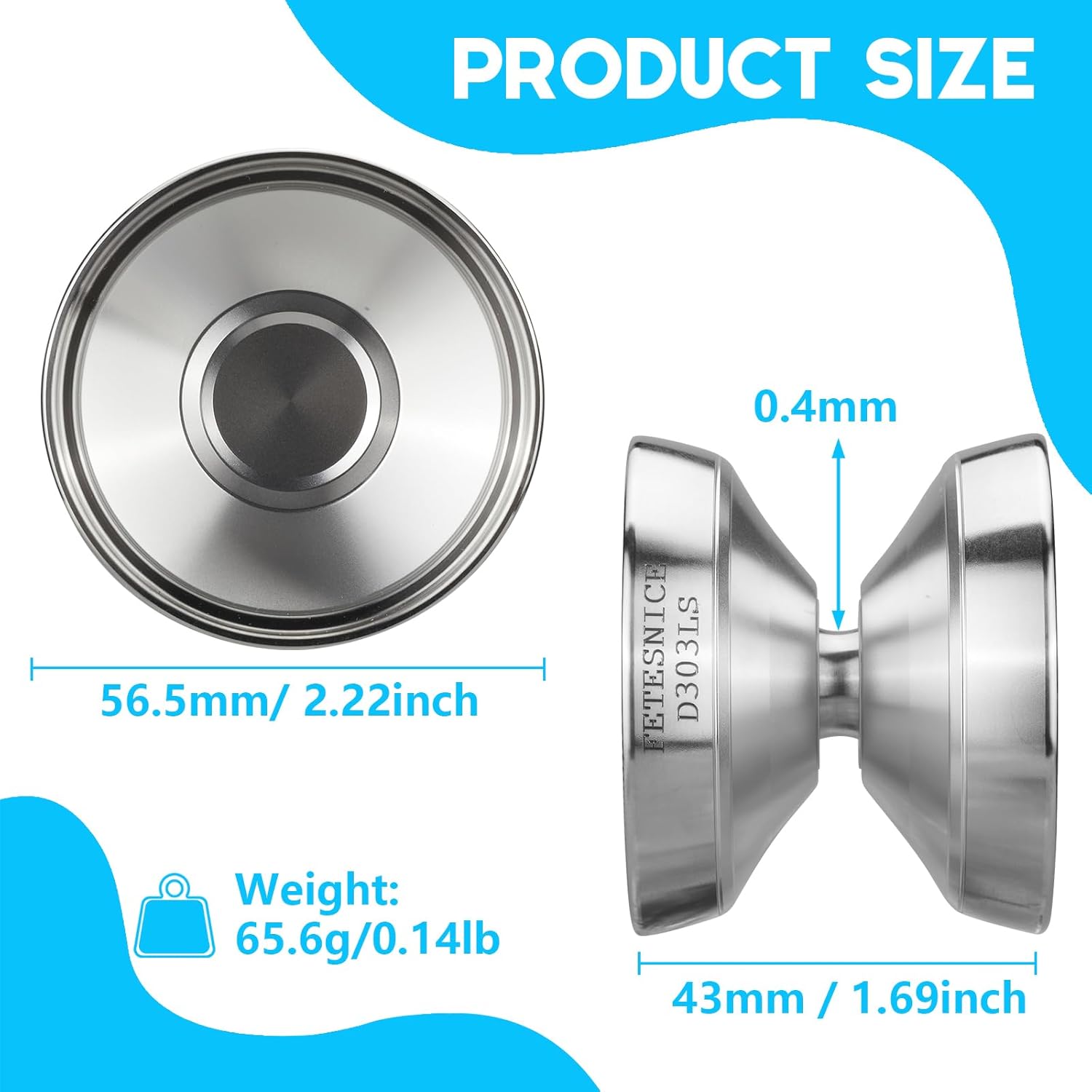 FETESNICE Yoyo Yoyo profesional bimetálico, yoyo insensible para niños, trucos de aluminio para jugadores avanzados de Yoyo, Yoyos Pro Competitivos