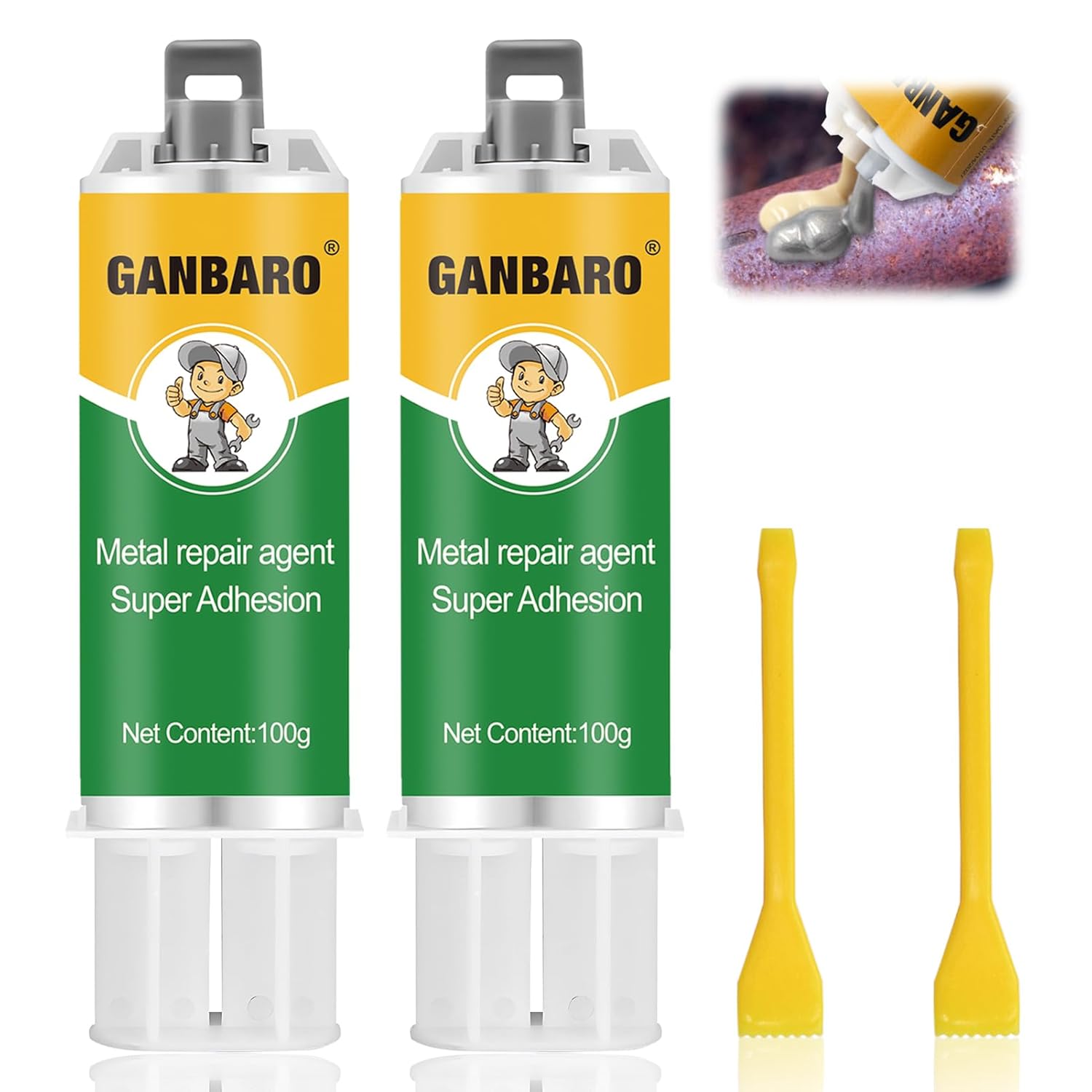 Pegamento de reparación de fundición, pegamento de reparación de metal, relleno de soldadura de metal líquido resistente a altas temperaturas para