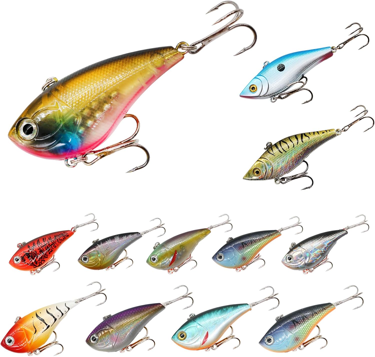 BUBBLE FISHING Fishing Lures Set Minnow Crankbaits Grasshopper Bait Multi-Stage Bait Multi-Size Hard Baits