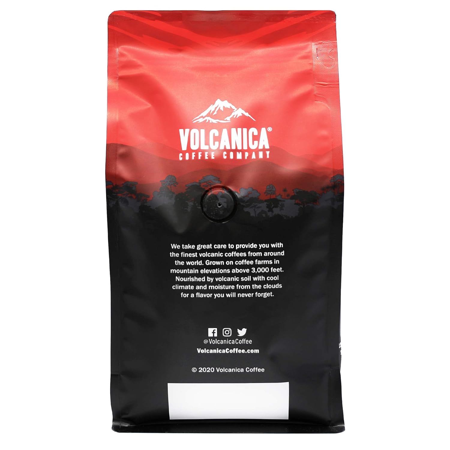 Volcanica Coffee, Café con sabor a chocolate caramelo, grano entero, tostado fresco, 16 onzas