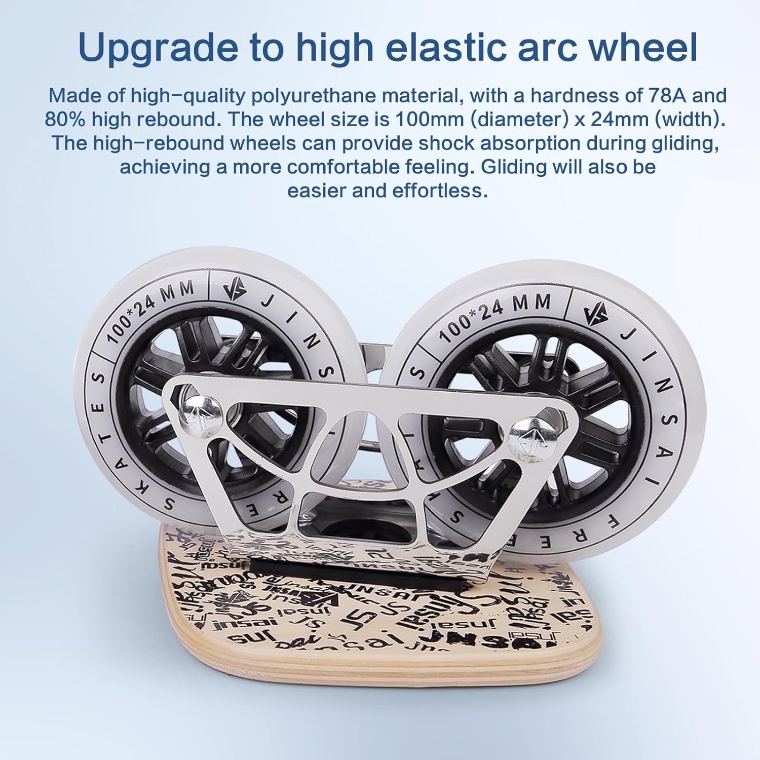 Freesktes Drift Board Brush Street Transport Big Wheel Road Board High Elastic Super Wheel Race Marathon Tabla entera Split Skateboard-Rueda de