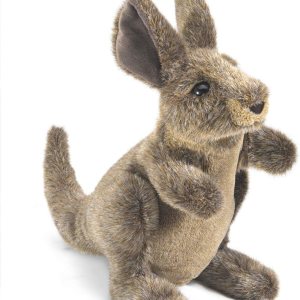 Folkmanis Marioneta de mano canguro pequeña, marrón bronceado, 1 EA Folkmanis Marioneta de mano canguro pequeña, marrón bronceado, 1 EA