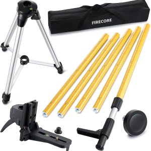 Firecore Poste de nivel láser profesional de 12 pies12.1 ft con trípode y montaje láser de 14 pulgadas por 20 pulgadas para láseres rotativos y de línea, poste láser telescópico ajustable con adaptador roscado de 58 "-11 -FLP370C Colombia Firecore Poste de nivel láser profesional de 12 pies12.1 ft con trípode y montaje láser de 14 pulgadas por 20 pulgadas para láseres rotativos y de línea, poste láser telescópico ajustable con adaptador roscado de 58 "-11 -FLP370C Colombia