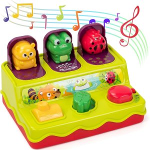 SUPERHIGH Juguetes desplegables para bebés de 1 año y 9-12-18 meses, juguetes Montessori de causa y efecto para niños de 1 año, juguetes musicales SUPERHIGH Juguetes desplegables para bebés de 1 año y 9-12-18 meses, juguetes Montessori de causa y efecto para niños de 1 año, juguetes musicales