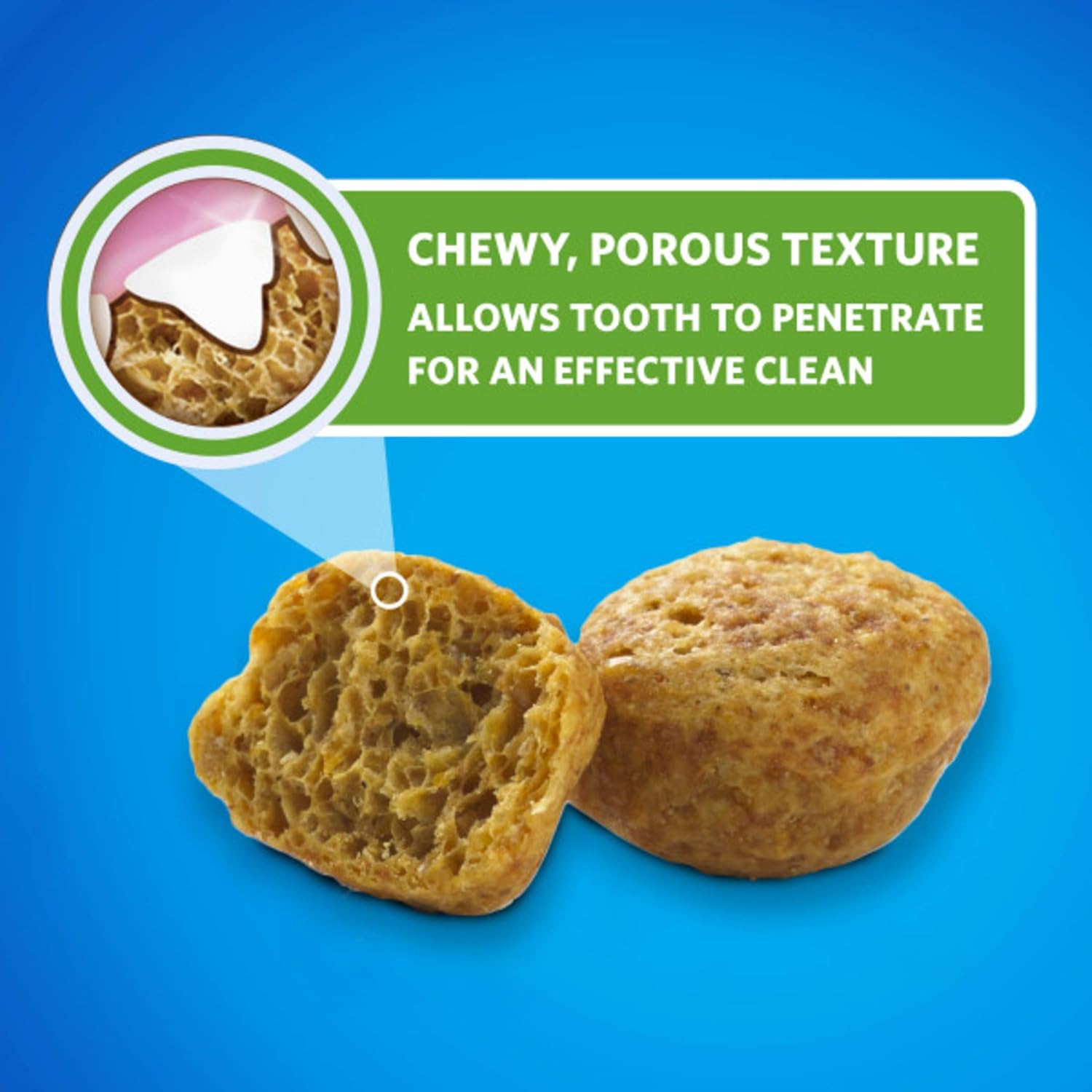 DentaLife Purina Made in USA Facilities – Golosinas dentales para gatos, sabroso sabor a pollo, recipiente de 19 onzas