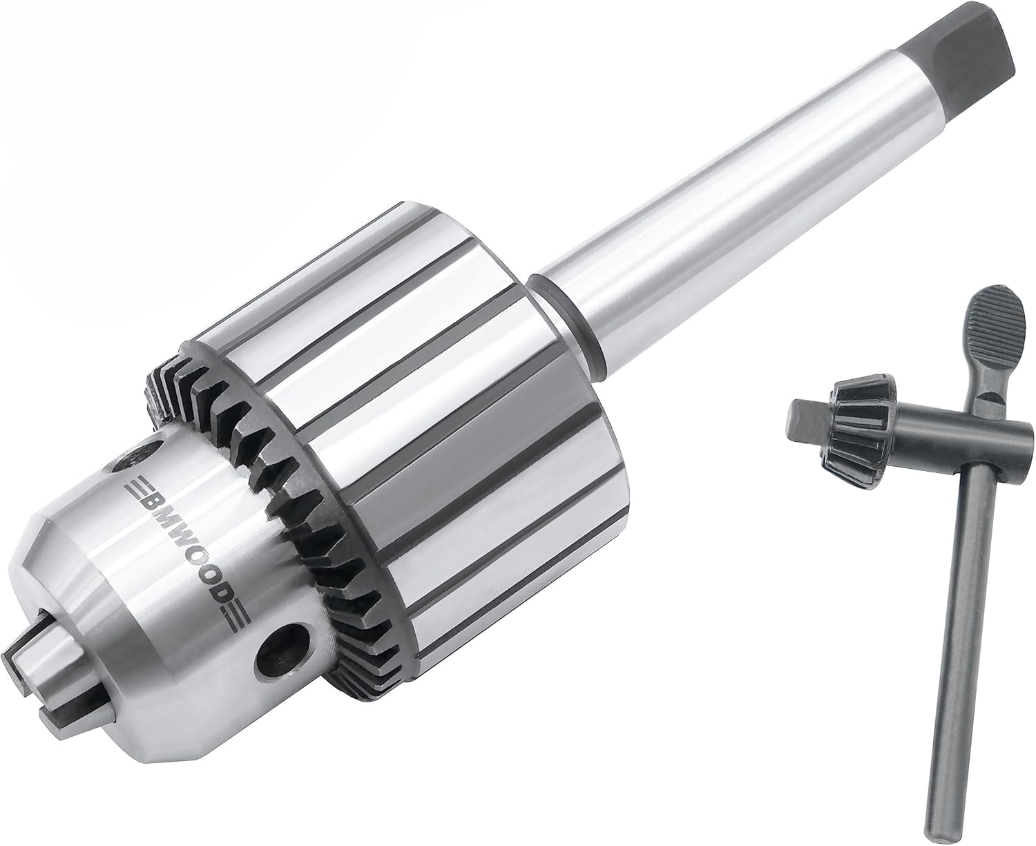 Portabrocas súper resistente de 58″ con vástago MT2 y llave de mandril para taladros Woodlathe y pilar