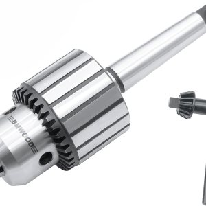 Portabrocas súper resistente de 58″ con vástago MT2 y llave de mandril para taladros Woodlathe y pilar Portabrocas súper resistente de 58″ con vástago MT2 y llave de mandril para taladros Woodlathe y pilar