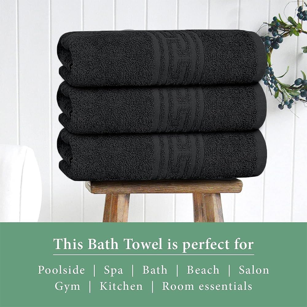 Juego de toallas de baño, toallas de rizo de algodón para baño, secado rápido, ligeras, altamente absorbentes, tacto suave, 22 x 44 unidades,