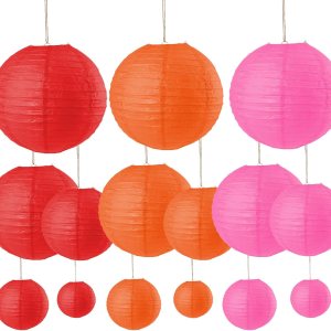 15 linternas de papel, linternas redondas de papel chinas, linternas de papel redondas para colgar en bodas, fiestas de cumpleaños, baby shower 15 linternas de papel, linternas redondas de papel chinas, linternas de papel redondas para colgar en bodas, fiestas de cumpleaños, baby shower