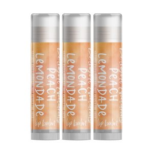 Delight Naturals Bálsamo labial de limonada de durazno – Juego de tres Delight Naturals Bálsamo labial de limonada de durazno – Juego de tres