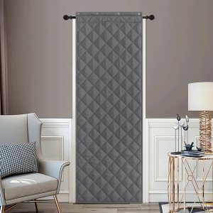 NICETOWN Cortina opaca para puerta, aislamiento térmico, autoadhesivas, para patio, puerta francesa, resistente al viento, impermeables, cálidas NICETOWN Cortina opaca para puerta, aislamiento térmico, autoadhesivas, para patio, puerta francesa, resistente al viento, impermeables, cálidas